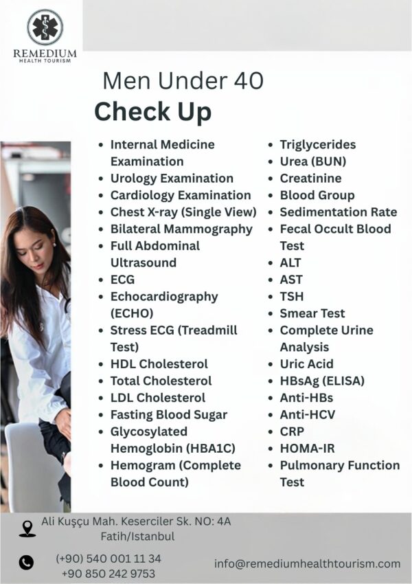 10% Deposit for Under & Over 40 Check-up Services